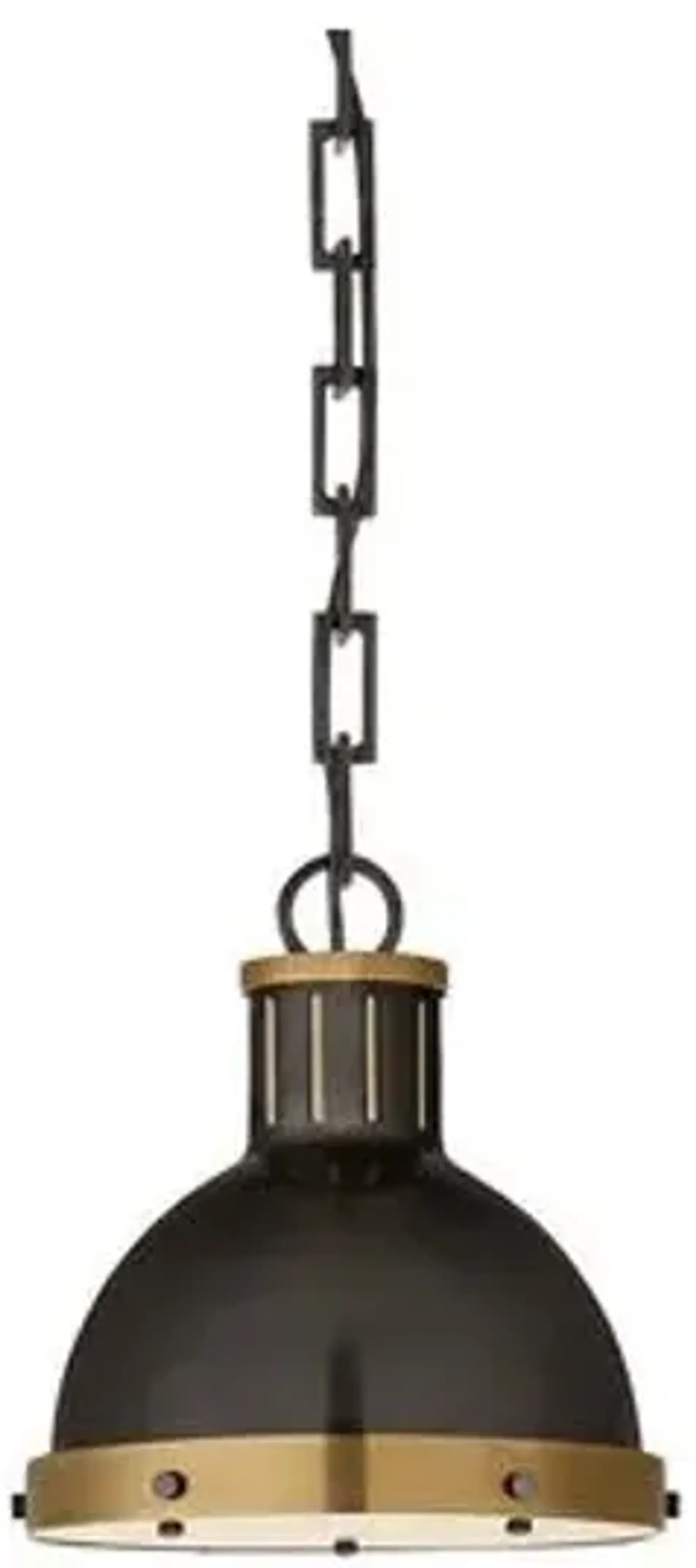 Visual Comfort - Hicks Pendant - Bronze/Antiqued Brass - Black