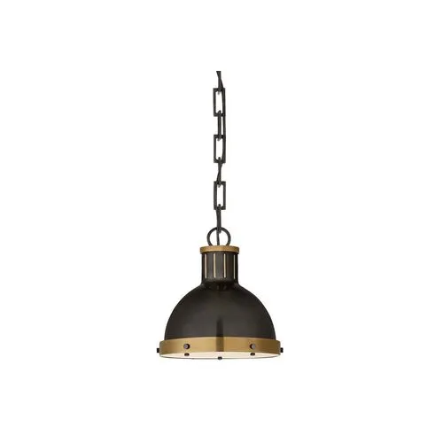 Visual Comfort - Hicks Pendant - Bronze/Antiqued Brass - Black