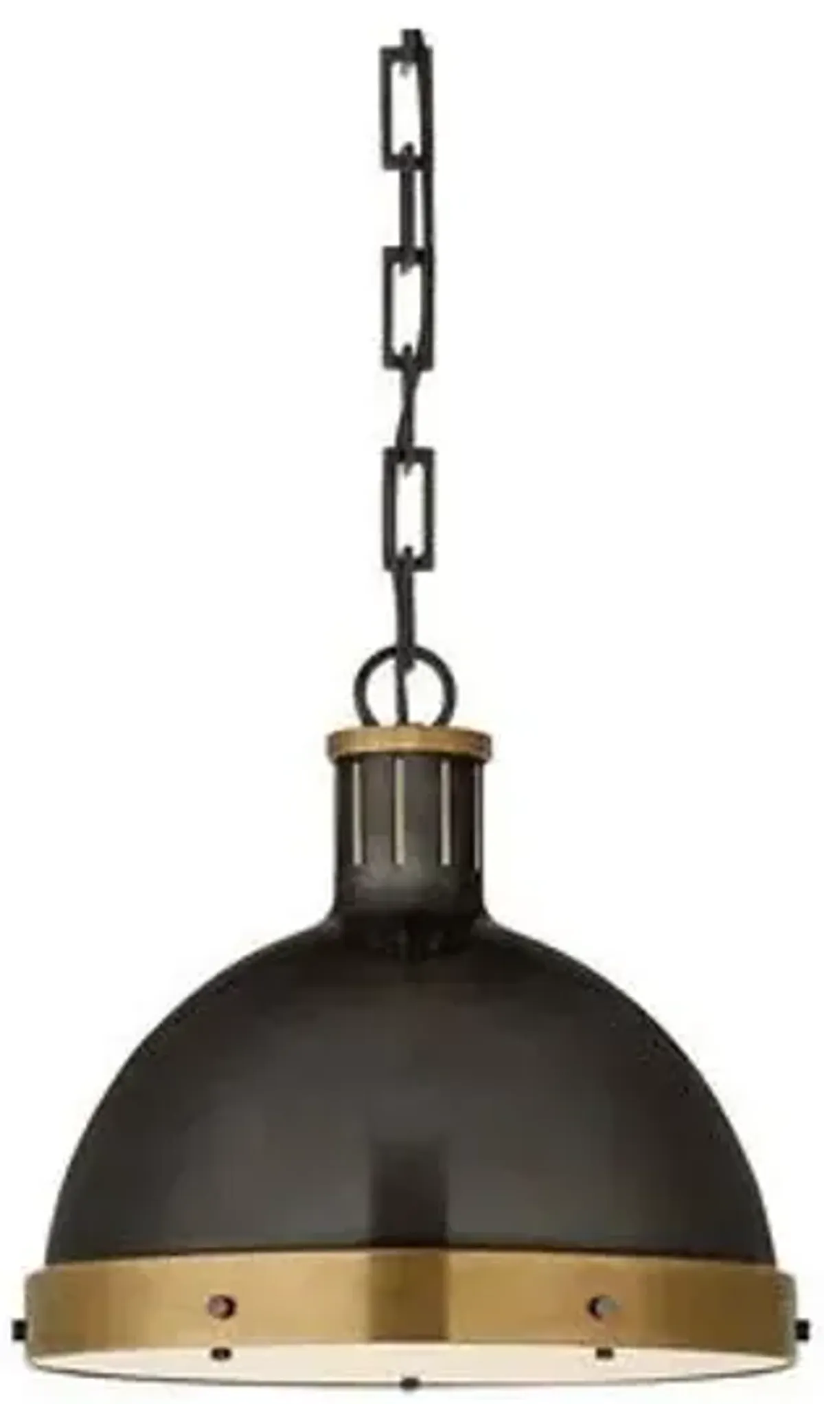 Visual Comfort - Hicks Pendant - Bronze/Antiqued Brass - Black