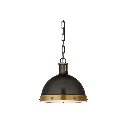 Visual Comfort - Hicks Pendant - Bronze/Antiqued Brass - Black