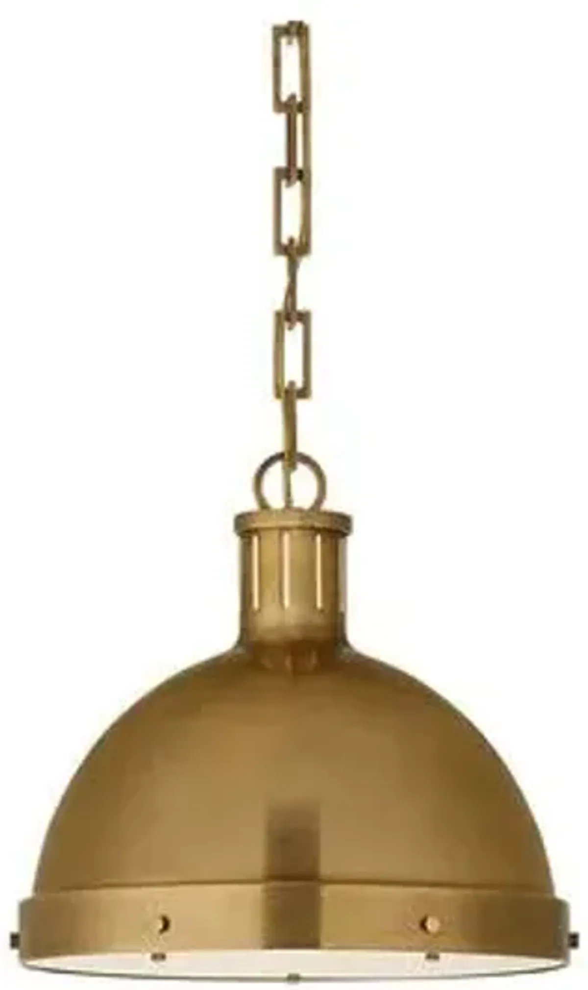 Visual Comfort - Hicks Pendant - Hand-Rubbed Antiqued Brass - Gold