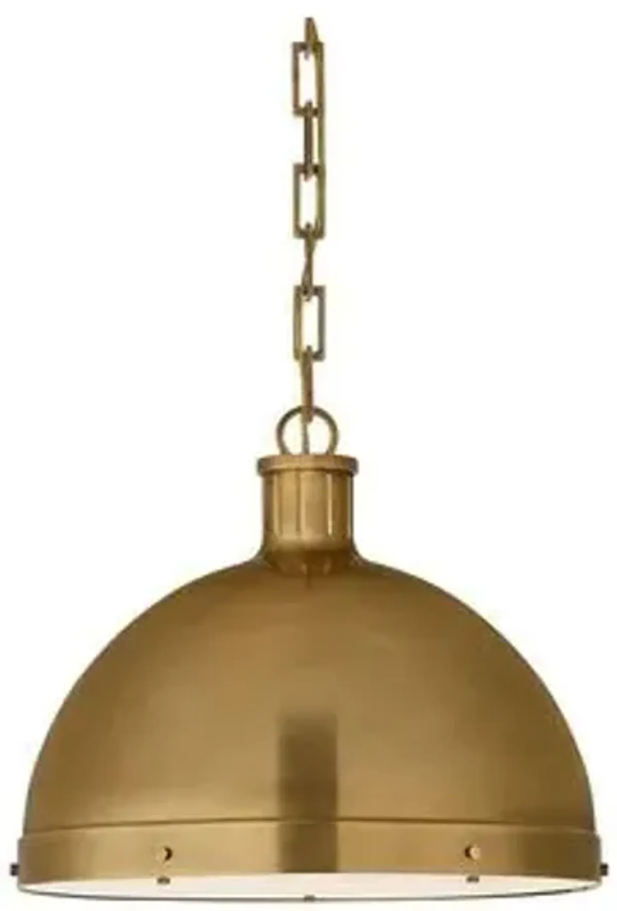 Visual Comfort - Hicks Pendant - Hand-Rubbed Antiqued Brass - Gold