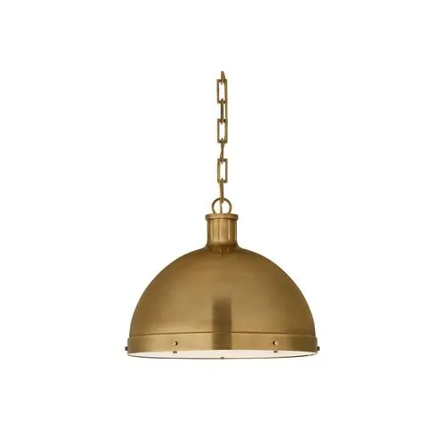 Visual Comfort - Hicks Pendant - Hand-Rubbed Antiqued Brass - Gold