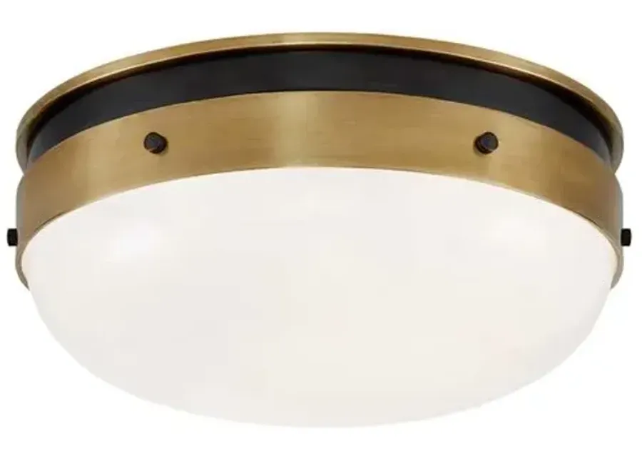 Visual Comfort - Hicks Flush Mount - Bronze/Antiqued Brass - Gold