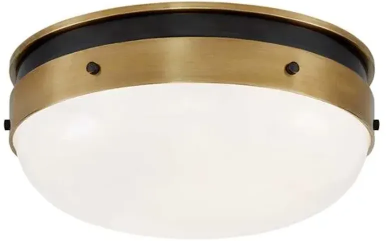 Visual Comfort - Hicks Flush Mount - Bronze/Antiqued Brass - Gold