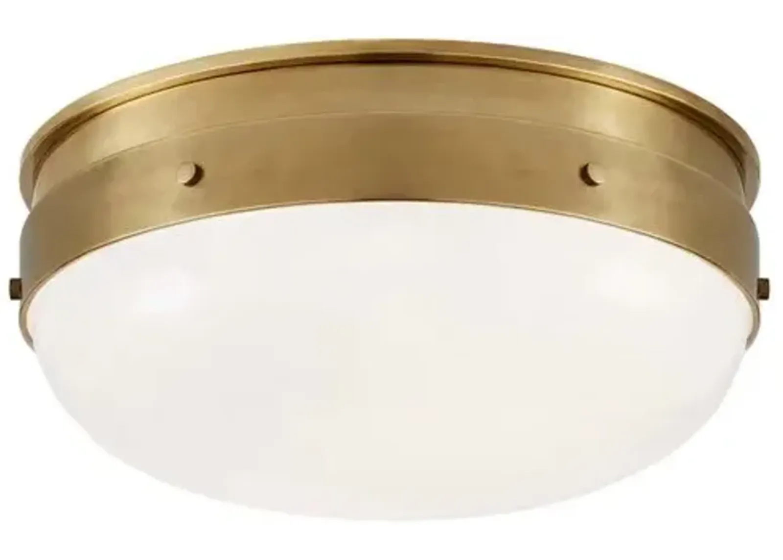 Visual Comfort - Hicks Flush Mount - Hand-Rubbed Antiqued Brass - Gold