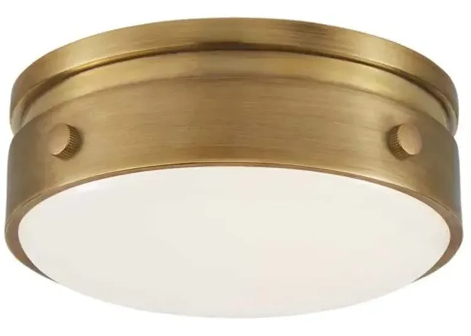 Visual Comfort - Hicks Flush Mount - Hand-Rubbed Antiqued Brass - Gold