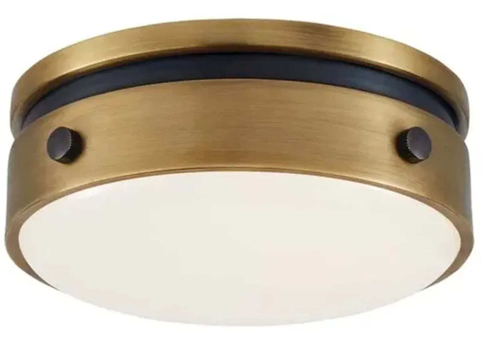 Visual Comfort - Hicks Flush Mount - Bronze/Antiqued Brass - Gold