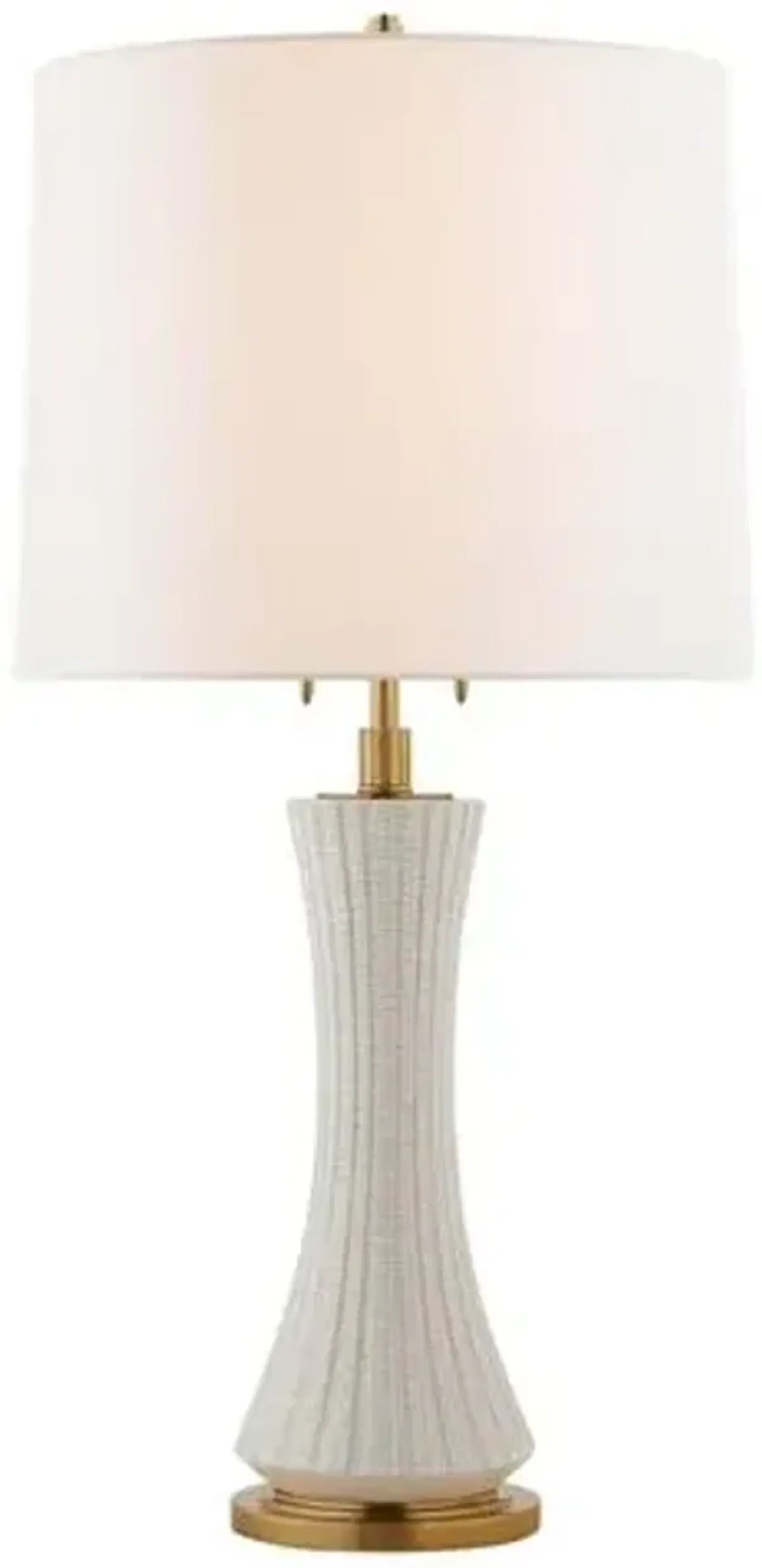 Visual Comfort - Elena Table Lamp - White Crackle