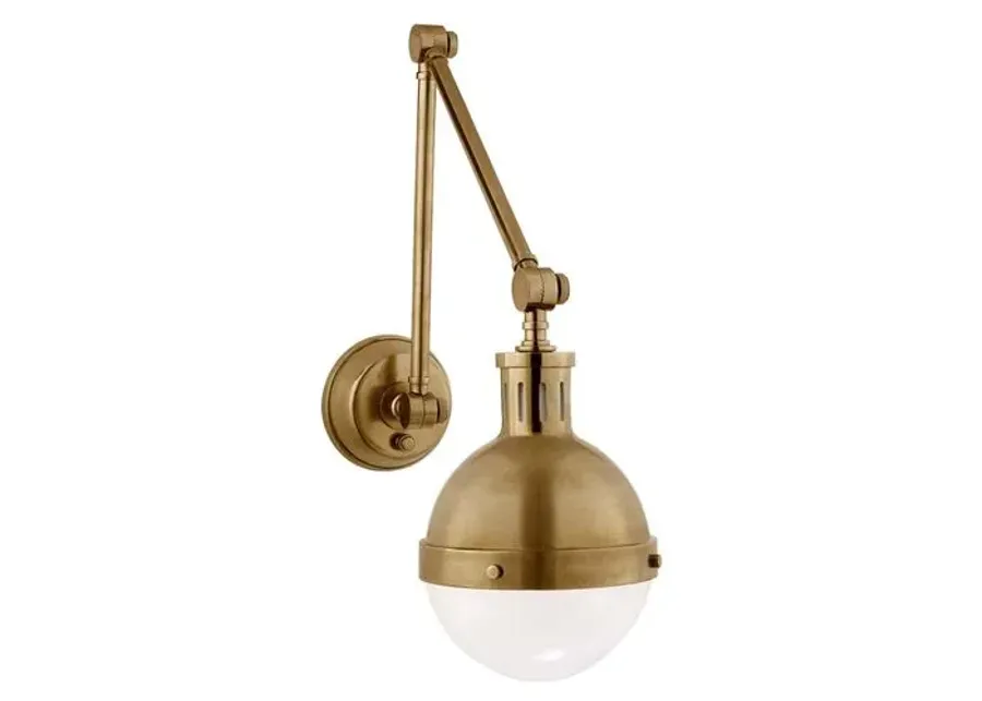 Visual Comfort - Hicks Library Sconce - Hand-Rubbed Antiqued Brass - Gold