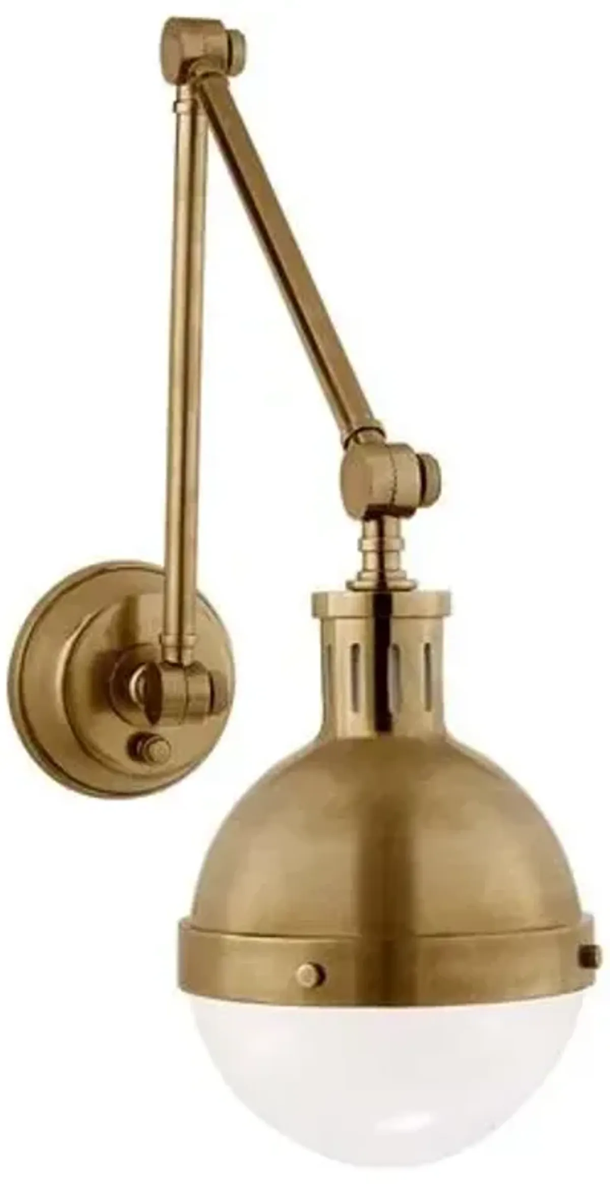 Visual Comfort - Hicks Library Sconce - Hand-Rubbed Antiqued Brass - Gold