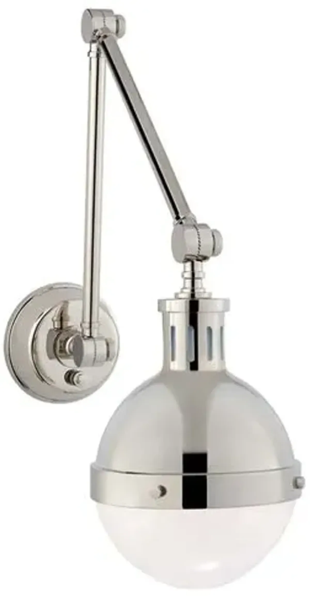 Visual Comfort - Hicks Library Sconce - Polished Nickel - Silver