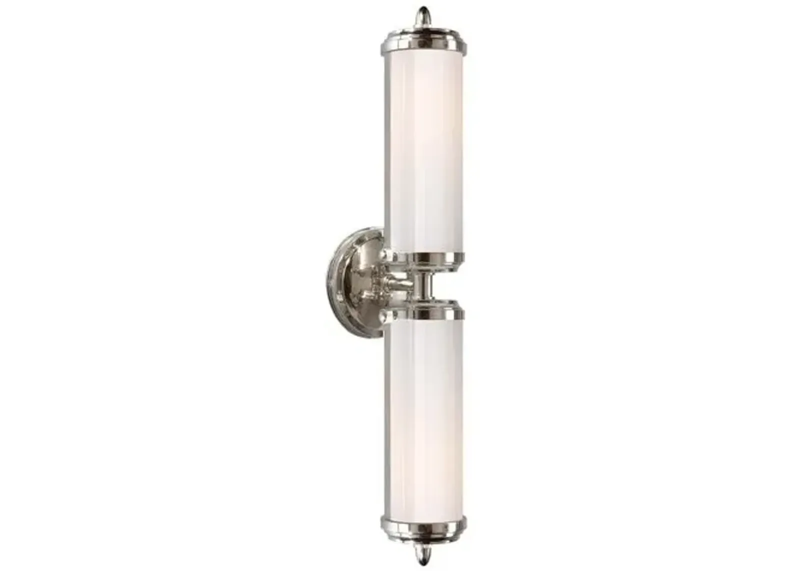 Visual Comfort - Merchant 2-Light Sconce - Chrome - Silver