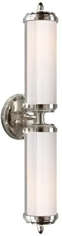 Visual Comfort - Merchant 2-Light Sconce - Chrome - Silver