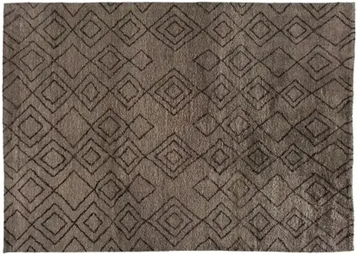 Dewa Hand-Knotted Rug - Mocha - STARK - Brown - Brown