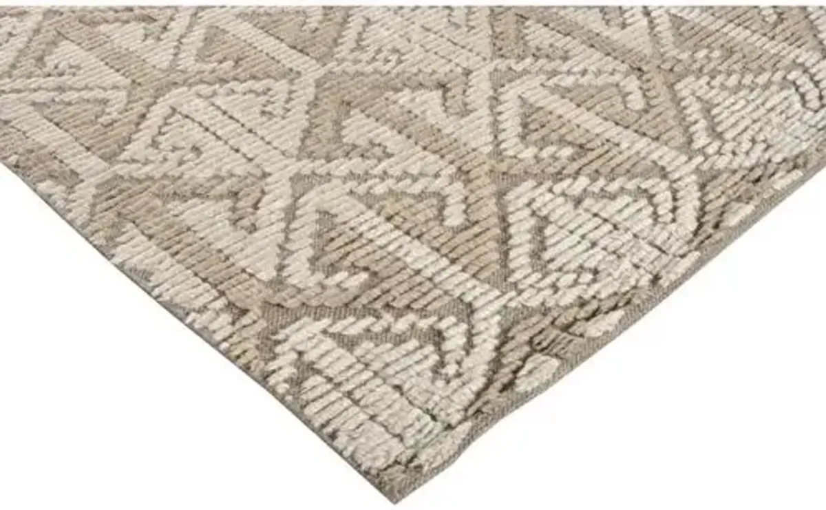 Tezu Hand-Knotted Rug - Cream - STARK - Beige - Beige