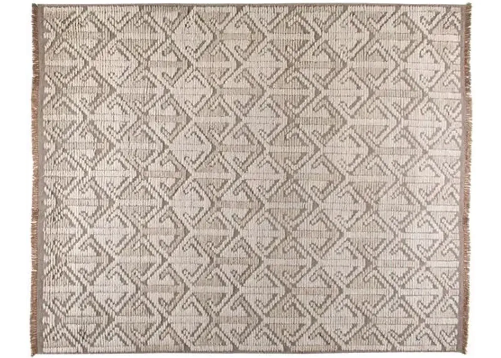 Tezu Hand-Knotted Rug - Cream - STARK - Beige - Beige