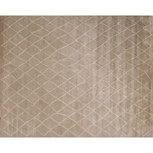 Nehon Hand-Knotted Rug - Brown - STARK - Brown