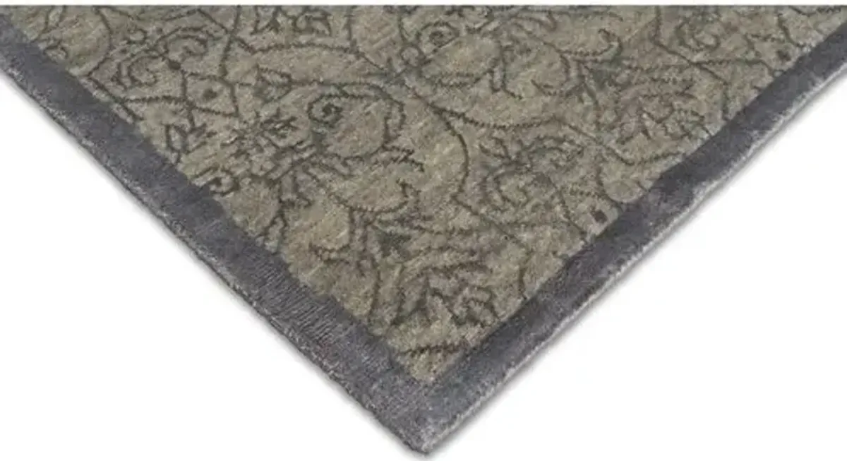 Rajur Hand-Knotted Rug - Gray - STARK - Gray