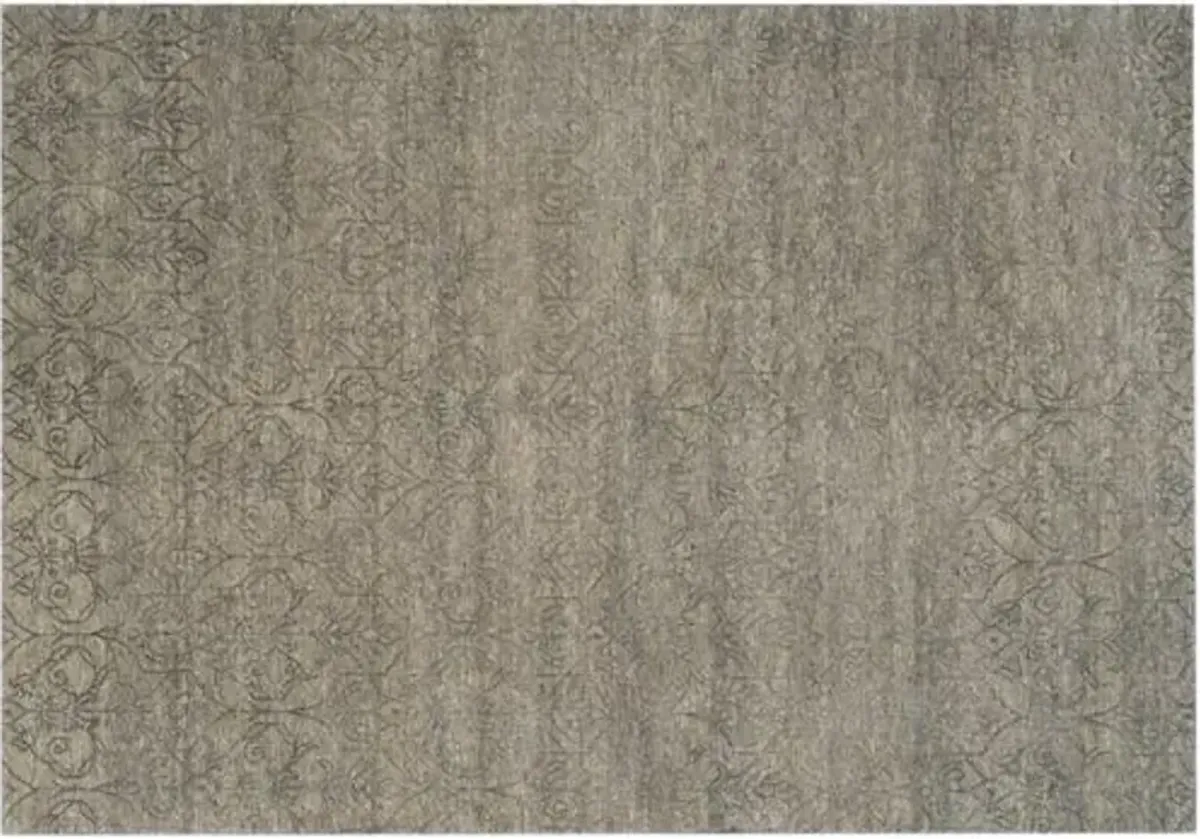 Rajur Hand-Knotted Rug - Gray - STARK - Gray