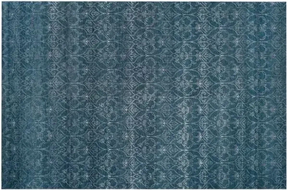 Sarni Hand-Knotted Rug - Blue - STARK - Blue