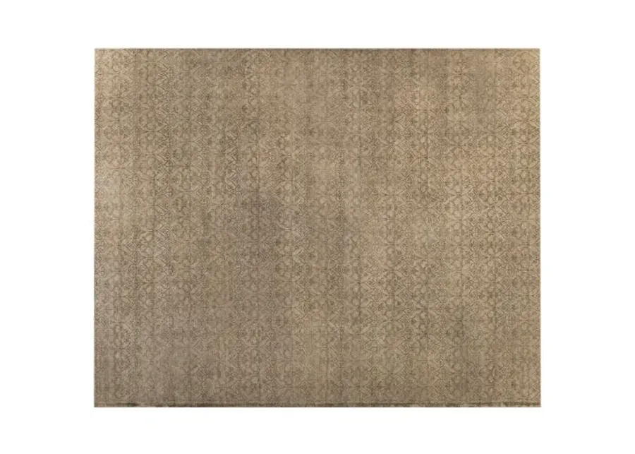 Tisra Hand-Knotted Rug - Brown - STARK - Brown