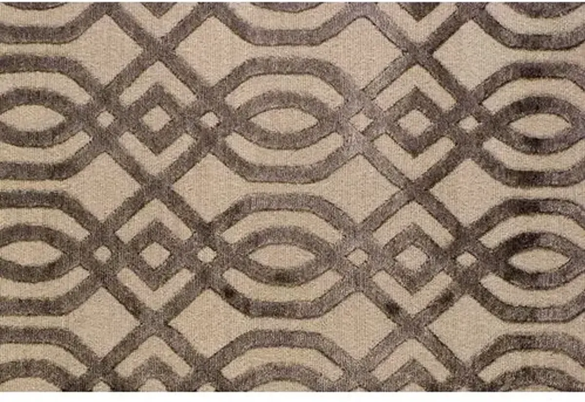 Bilari Hand-Knotted Rug - Gray/Taupe - STARK - Gray