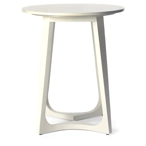 Gail Side Table - White - Ivory