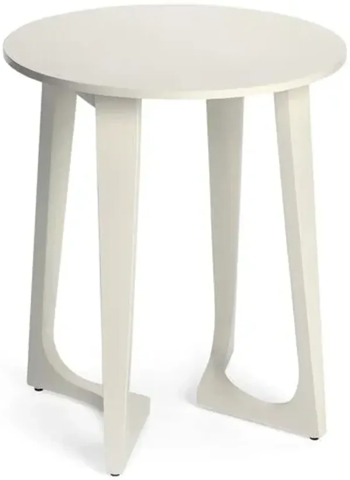 Gail Side Table - White - Ivory