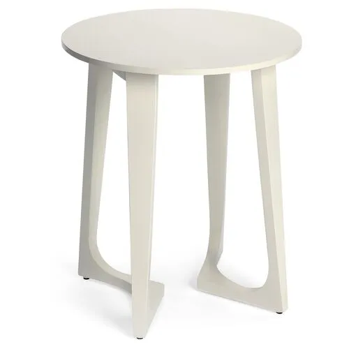 Gail Side Table - White - Ivory