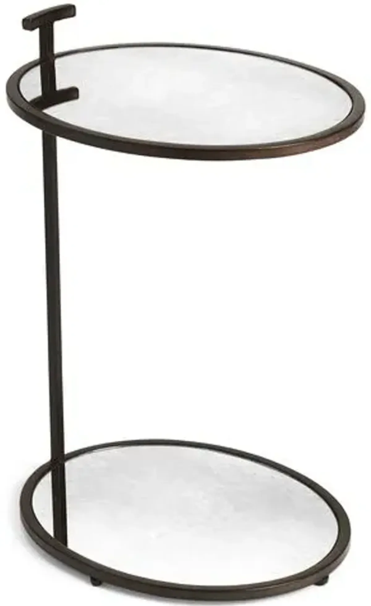 Fairlawn Side Table - Antiqued Bronze - Brown