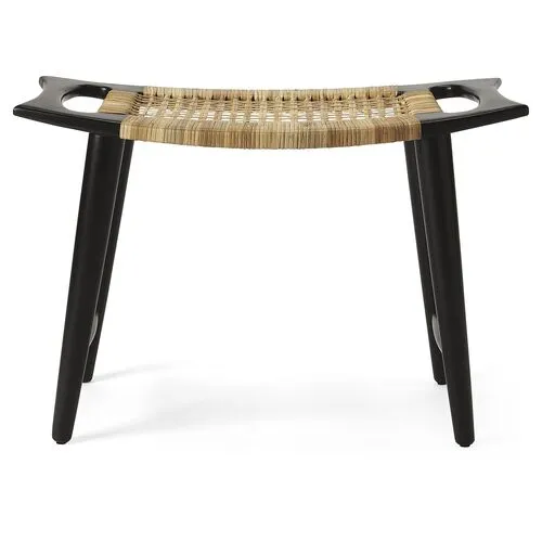 Leila Stool - Black - Beige