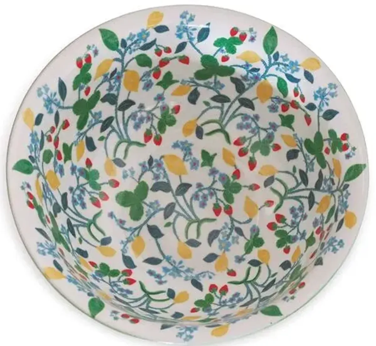 Port 68 - 16" Crewel Summer Bowl - Green