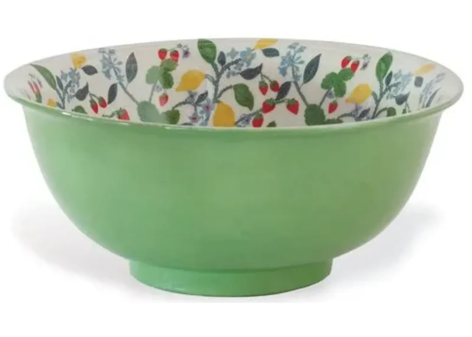 Port 68 - 16" Crewel Summer Bowl - Green