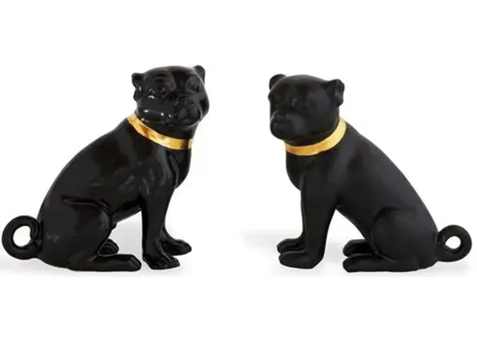 Port 68 - Asst. of 2 Cecil Pug Figures - Black