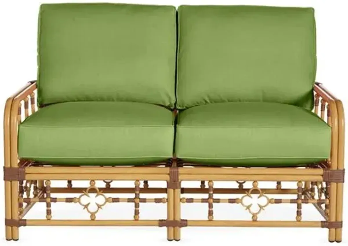 Mimi Outdoor Loveseat - Cilantro - Green