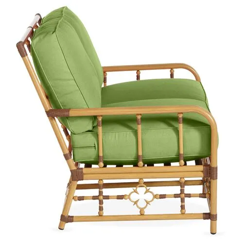 Mimi Outdoor Loveseat - Cilantro - Green