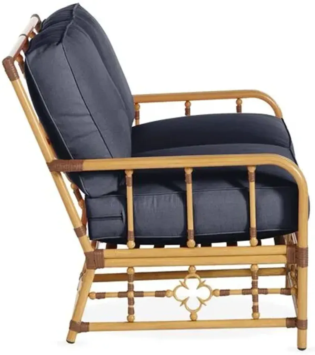 Mimi Outdoor Loveseat - Navy - Blue