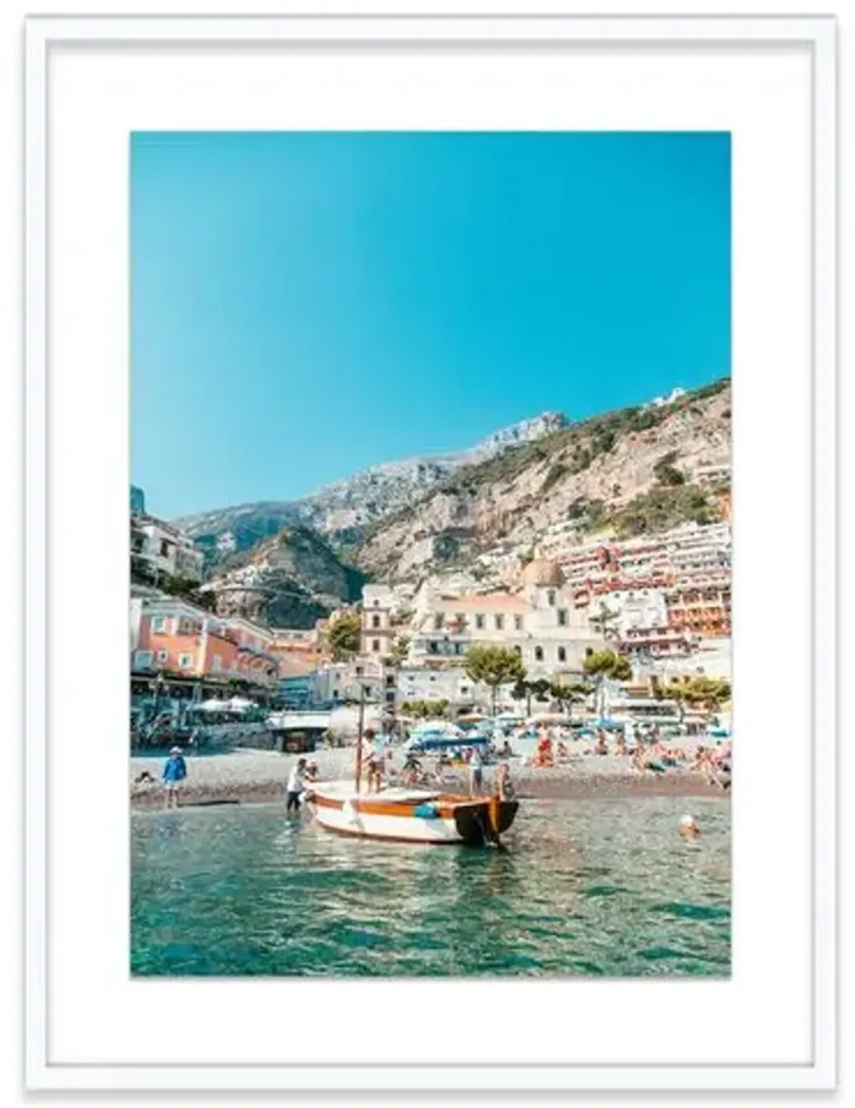 Natalie Obradovich - Positano Arrival Photograph - Blue