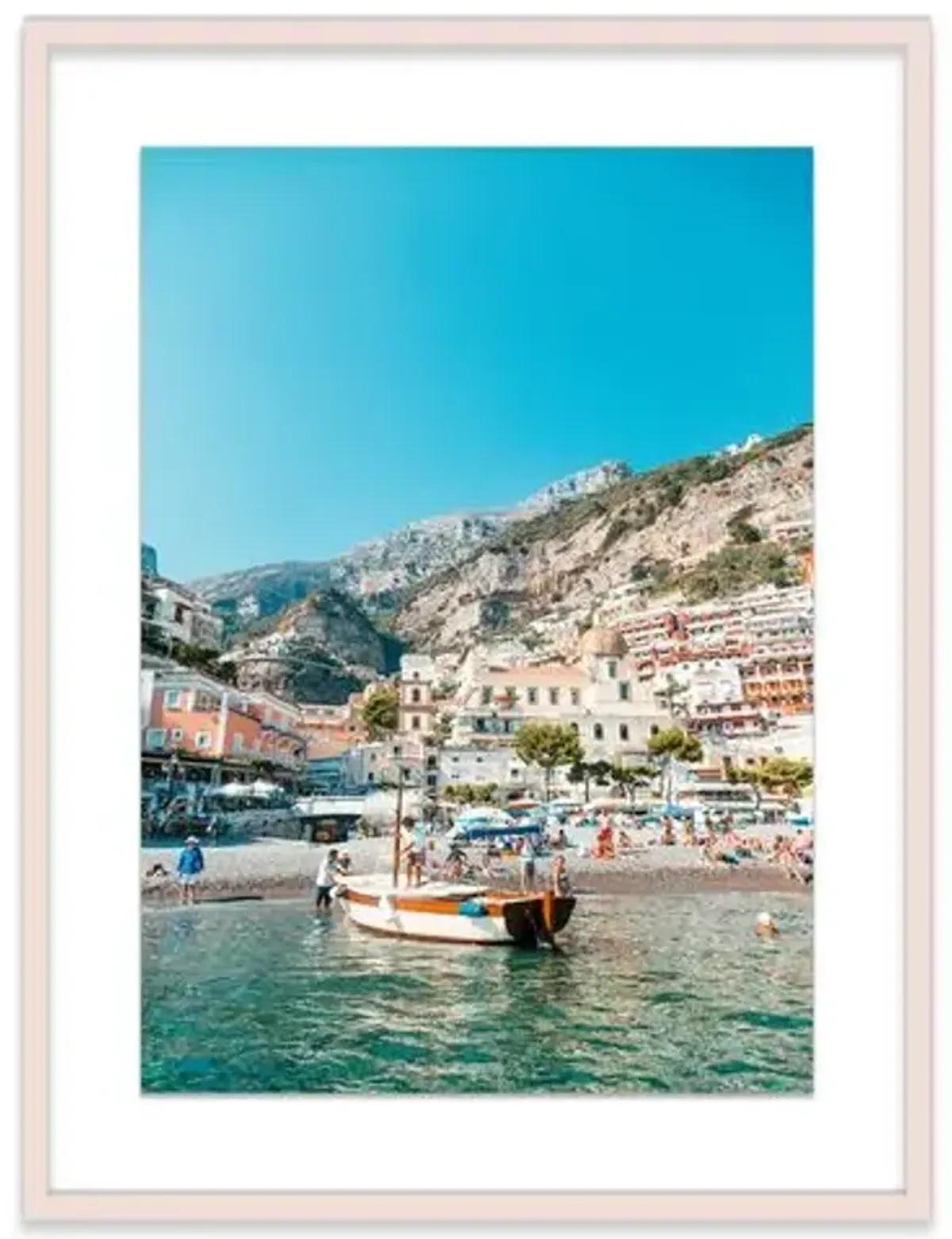 Natalie Obradovich - Positano Arrival Photograph - Blue