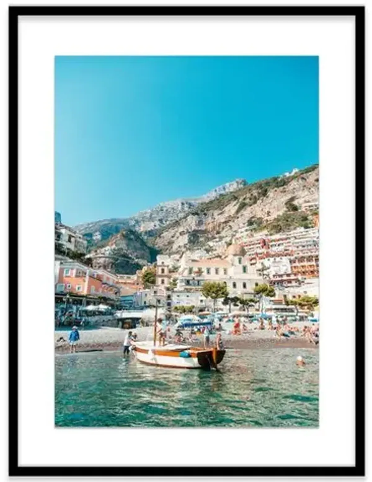 Natalie Obradovich - Positano Arrival Photograph - Blue