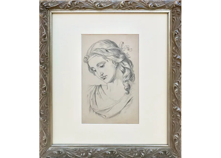 19th-C Renaissance-Style Portrait - Antiquarian Art Company - Gray