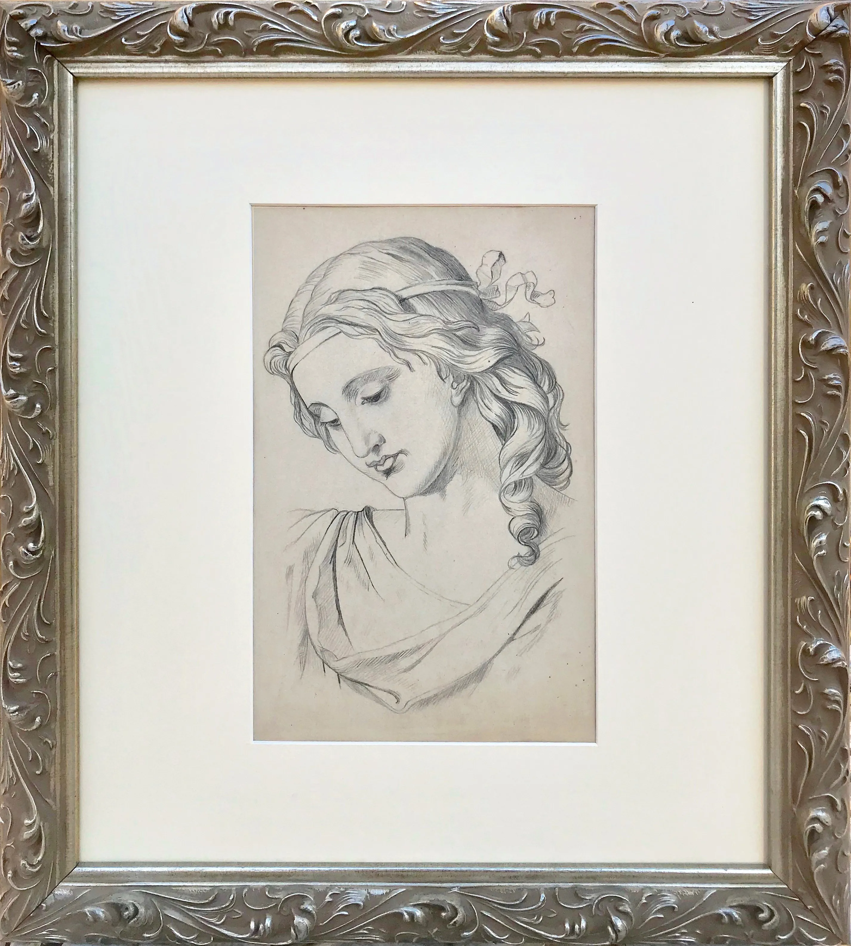 19th-C Renaissance-Style Portrait - Antiquarian Art Company - Gray