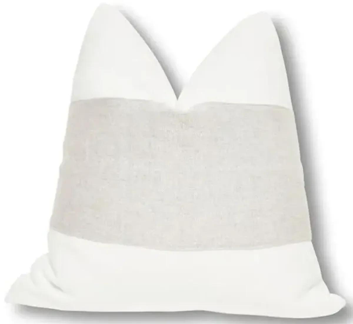 Malca 24x24 Pillow - Blanc Linen