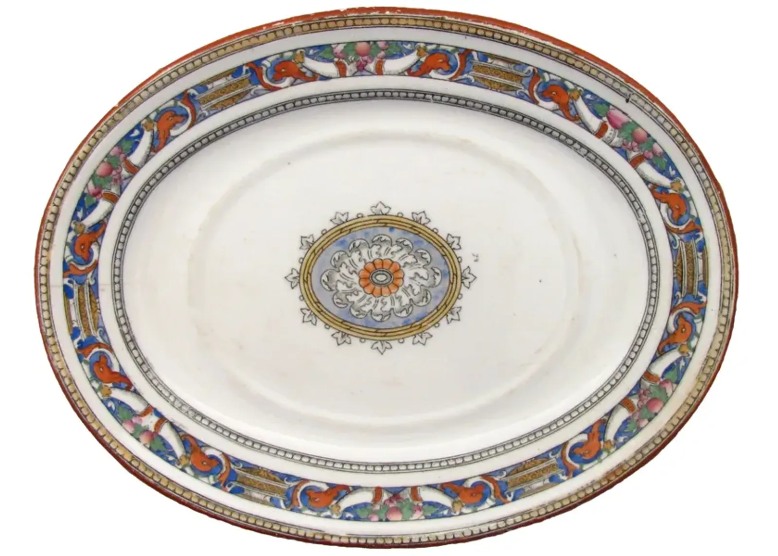 Antique Minton Platter - C.1875 - Chez Vous - White