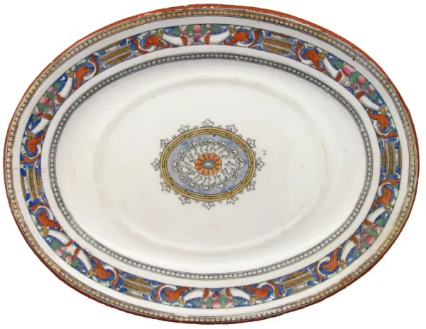 Antique Minton Platter - C.1875 - Chez Vous - White