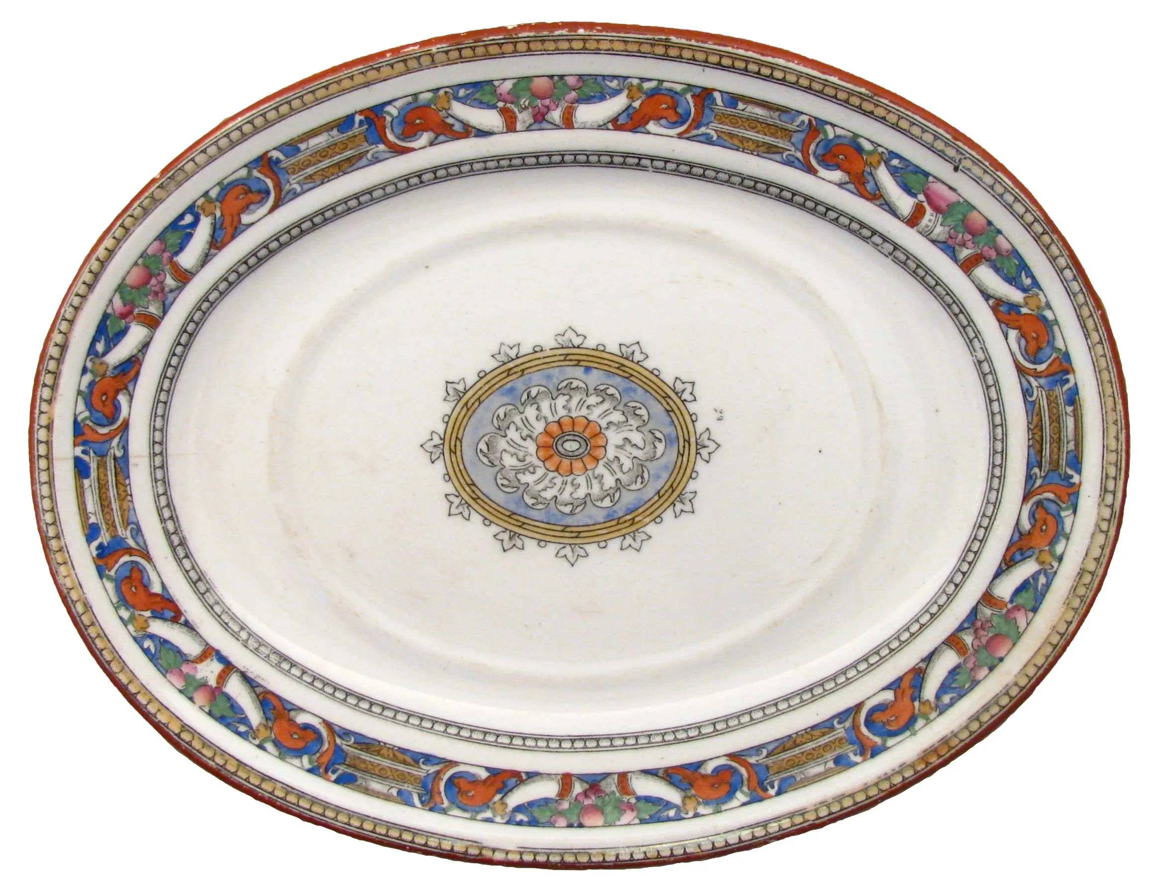 Antique Minton Platter - C.1875 - Chez Vous - White