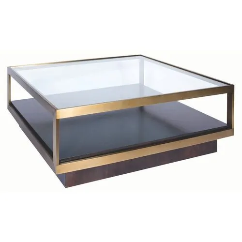 Nordin Coffee Table - Walnut - Gold