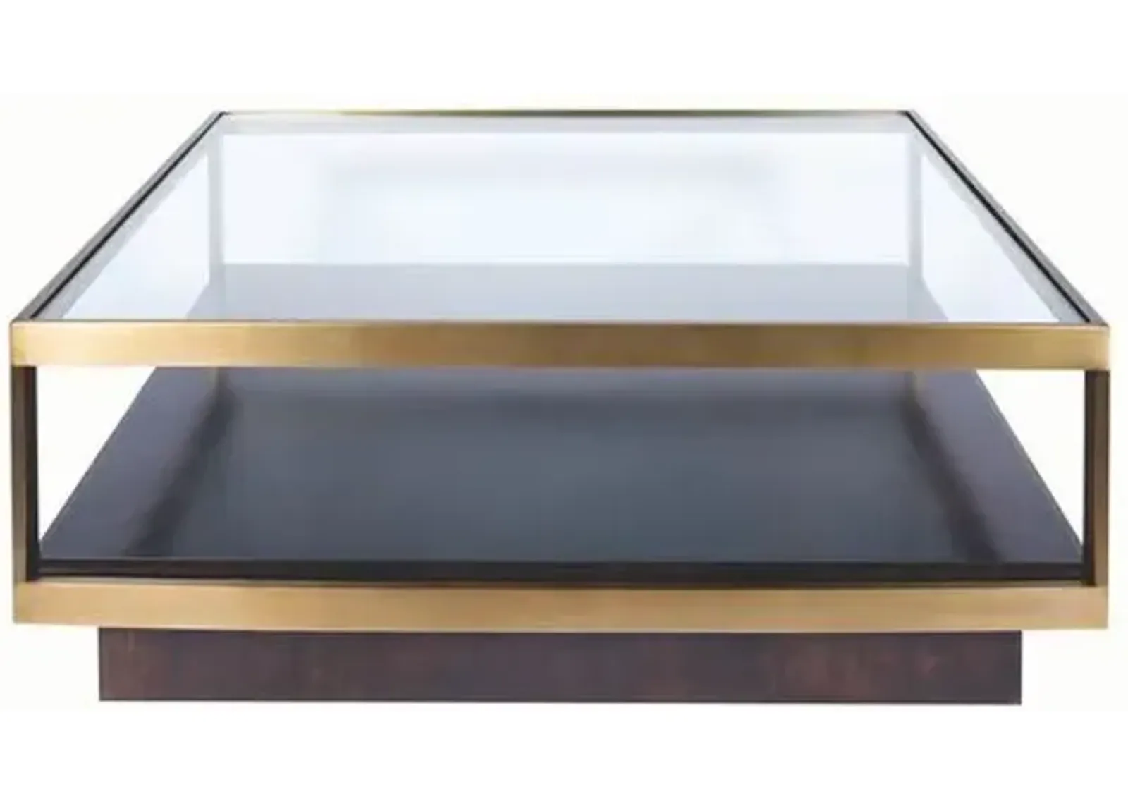 Nordin Coffee Table - Walnut - Gold