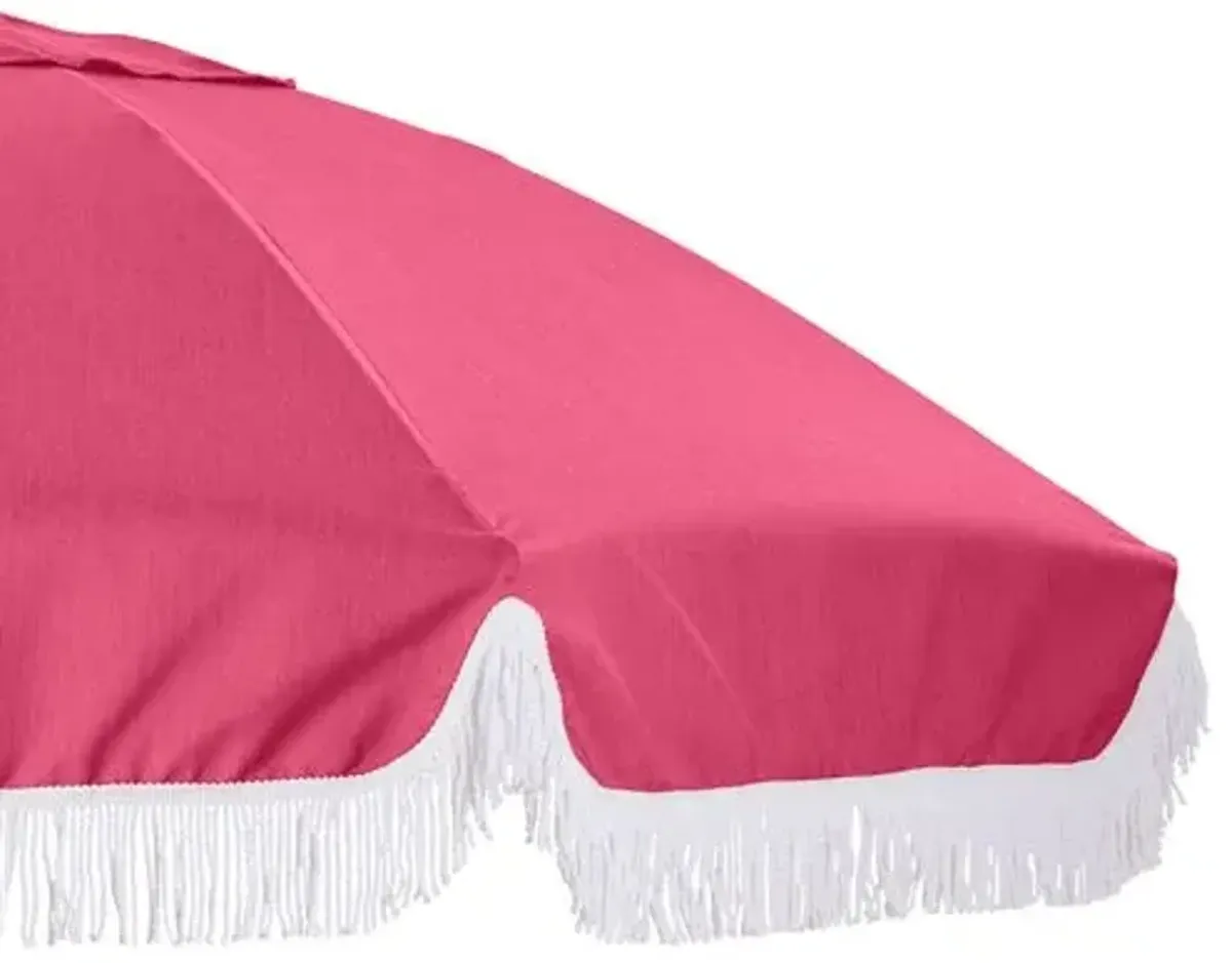 Elle Round Patio Umbrella - Hot Pink